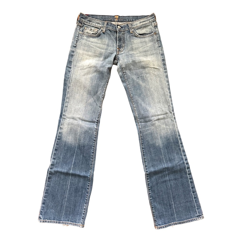 7 For All Man Kind Flare Denim Jean Style U130J055U-055U Size 28